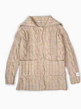Cable Knit Cardigan with Hazelnut Label -  | dBlank