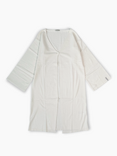 Long White Viscose Cardigan -  | dBlank