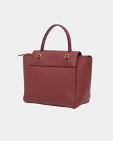 Borsa In Pelle Bordeaux Con Tracolla E Manico -  | dBlank