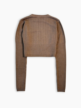 Crop Top In Costina Mossa Tortora -  | dBlank