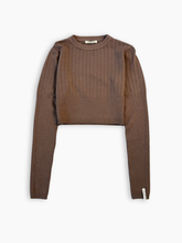 Crop Top In Costina Mossa Tortora -  | dBlank