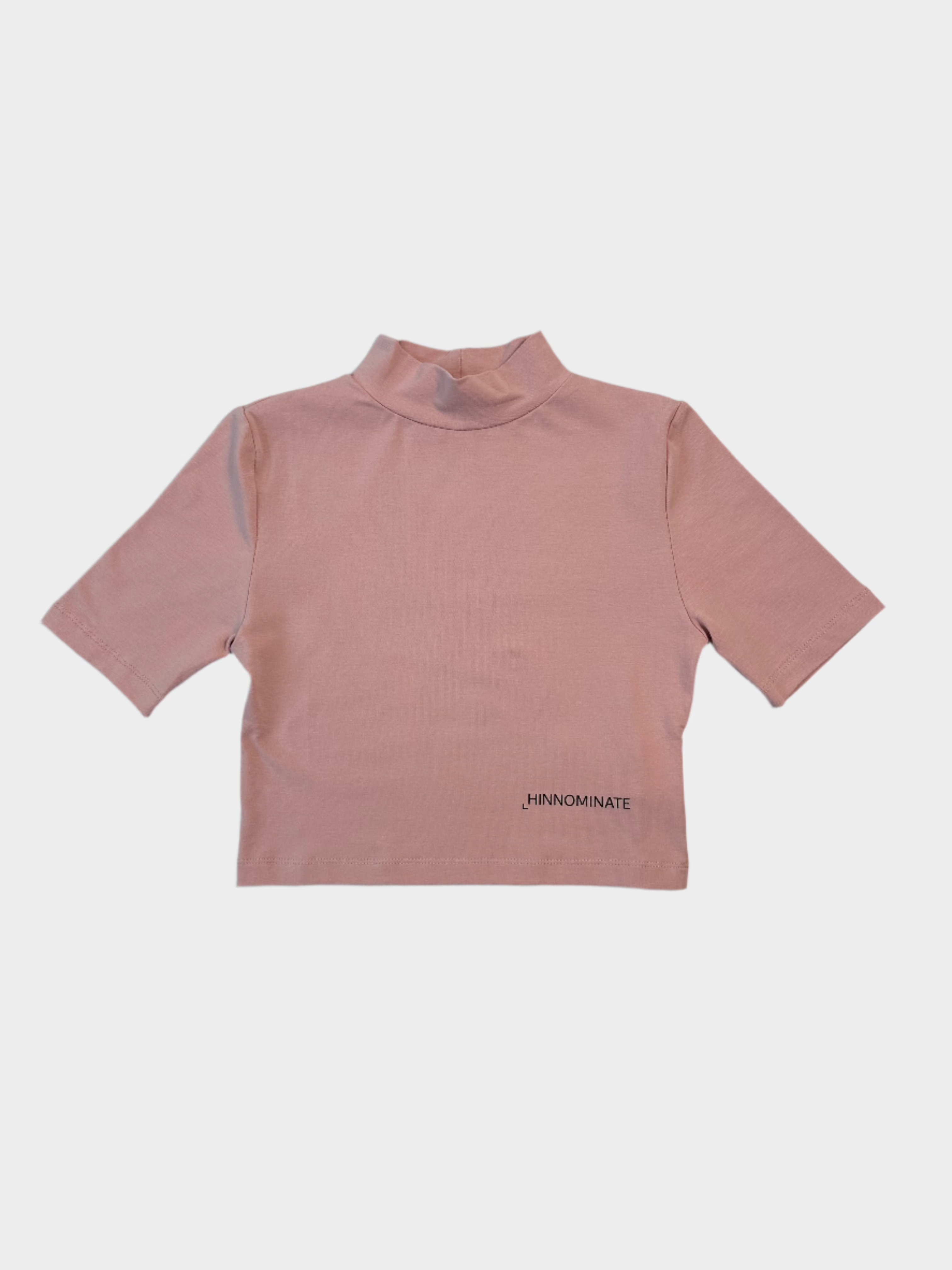 crop top rosa, top a lupetto, top a mezza manica, top bielastico donna, top aderente corto