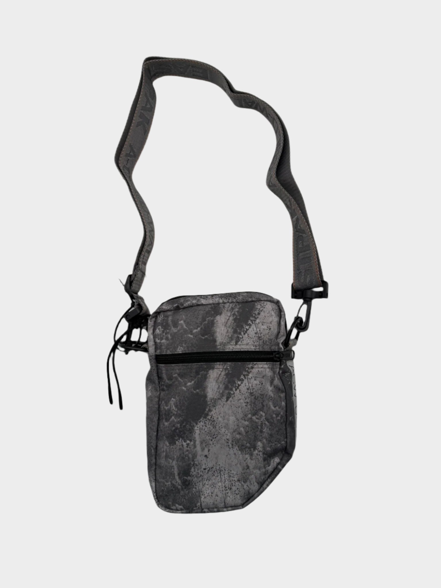 Borsa A Tracolla Grigia Con Dettagli Fluo
