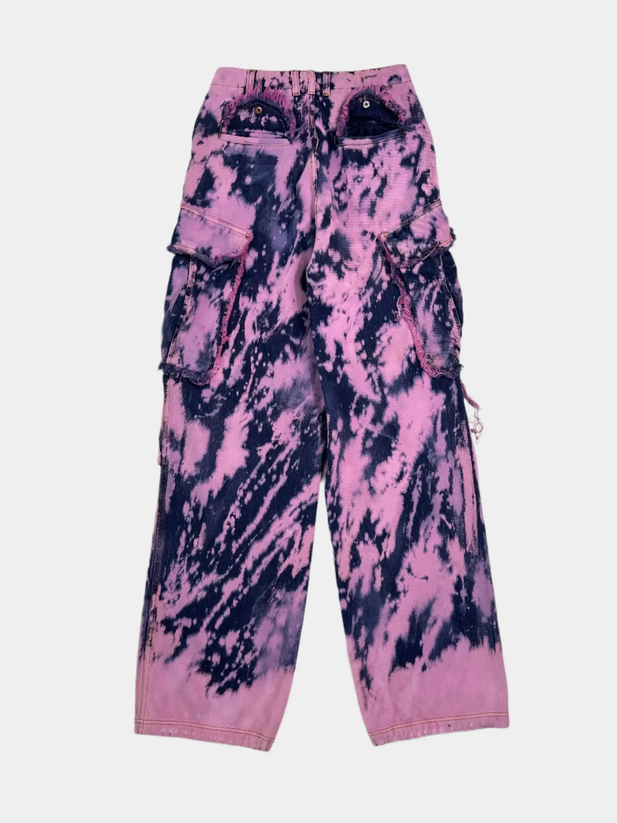 Pantaloni Cargo Tie-Dye
