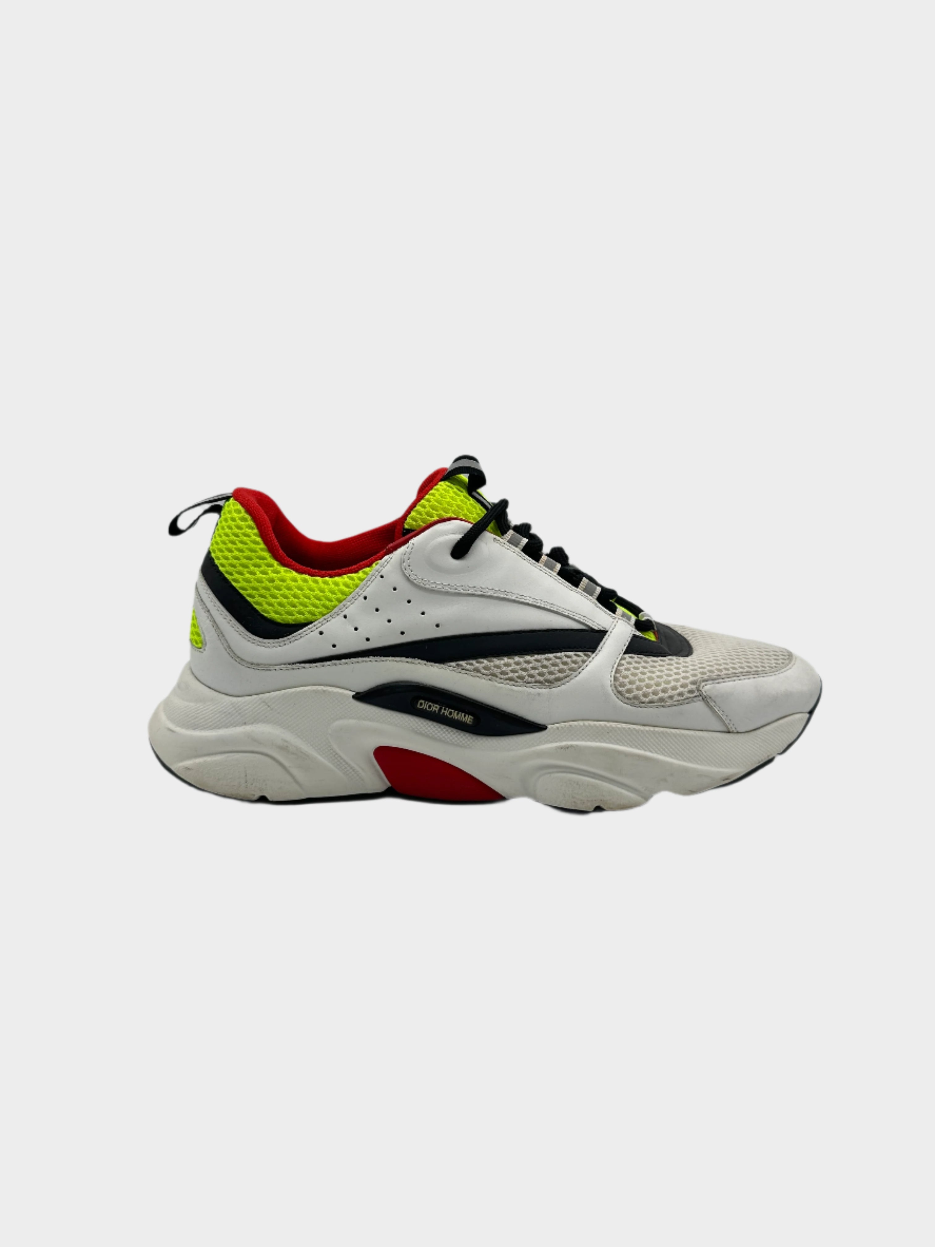 sneakers Dior B22, Dior Homme, scarpe Dior multicolor, sneakers chunky Dior, scarpe in mesh e pelle, scarpe moda uomo Dior, Qlhype