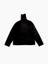 Maglia Dolcevita Nera Con Stampa Flock - Nero | dBlank