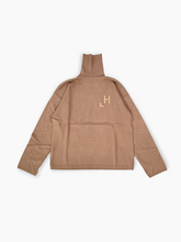 Maglia Dolcevita Tortora Con Stampa Flock - Marrone | dBlank