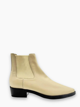 Greige Leather Chelsea Boots -  | dBlank