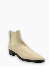Greige Leather Chelsea Boots -  | dBlank