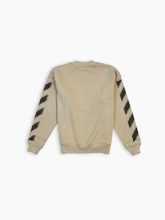 Felpa Beige Pixel Diag Skate Crewmeck - Beige | dBlank