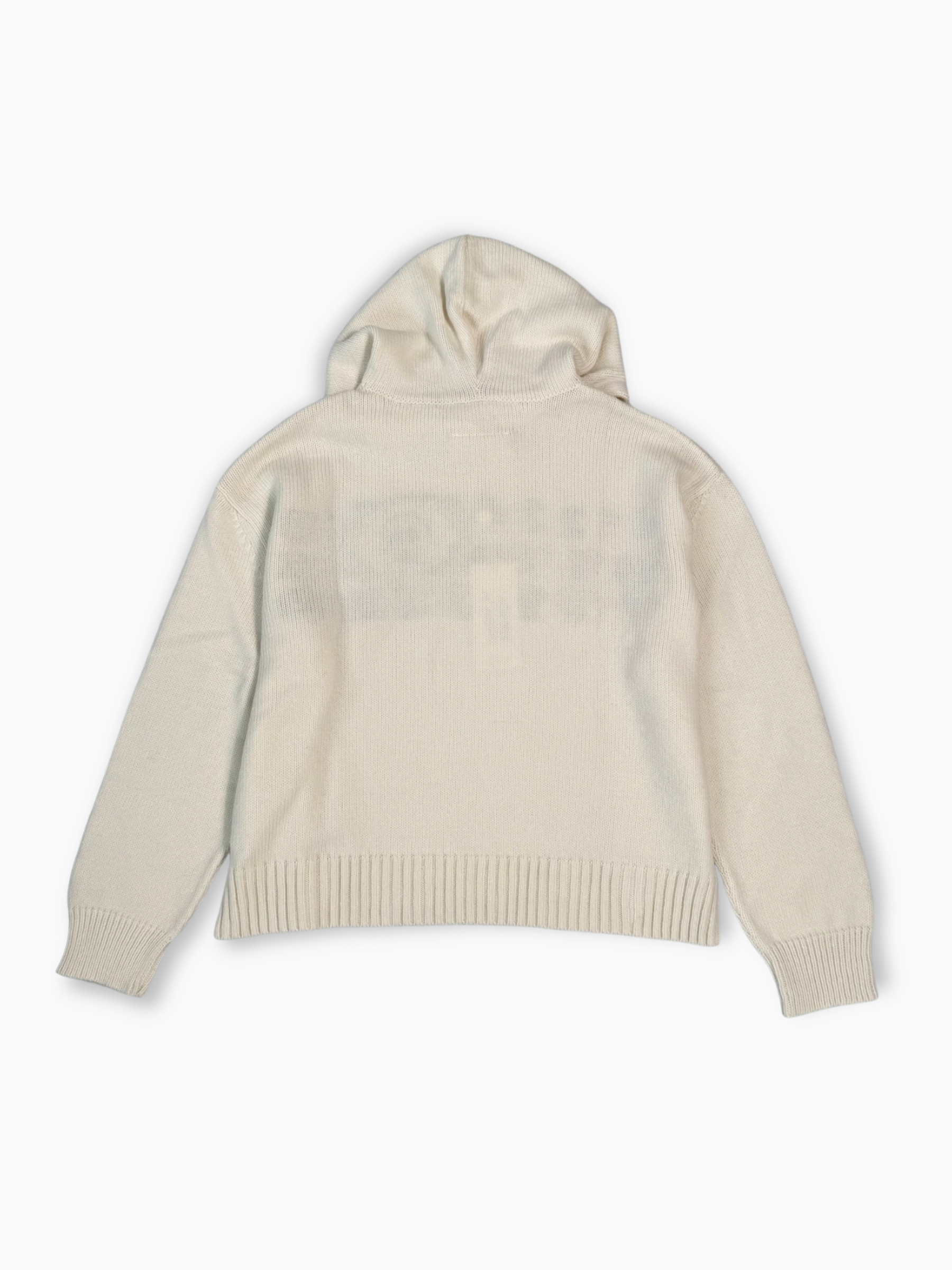 Dettaglio retro felpa bianca Maison Margiela MM6 con logo numerico