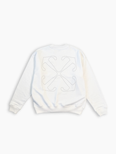 White Dotted Arr Diagls Skate Crewneck Sweatshirt -  | dBlank