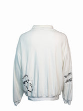 Felpa Con Scritte Nere - Bianco | Qlhype