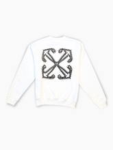 Felpa Bianca Tattoo Arrow Skate Crewneck - Bianco | dBlank