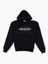 Felpa Bookish Flower Skate Hoodie - Nero | dBlank