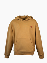 Felpa Oversize Cappuccio Ricamo Boke Flower - SENAPE | Qlhype