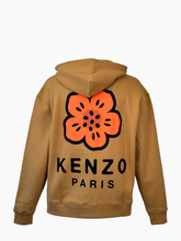 Felpa Oversize Cappuccio Ricamo Boke Flower - SENAPE | Qlhype