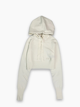 White Short Sleeve T-Shirt With Hood -  | Qlhype