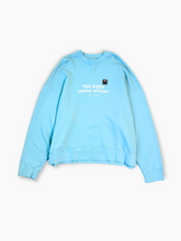 Light Blue Sweatshirt With Print -  | dBlank