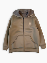 Felpa Fango Con Cappuccio In Neoprene Con Zip E Stampa -  | dBlank