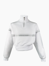 Felpa Bliss Half Zip - Bianco | Qlhype