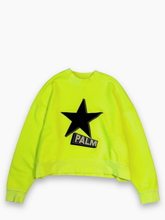 Fluorescent Yellow Sweatshirt With Star -  | dBlank