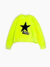 Fluorescent Yellow Sweatshirt With Star -  | dBlank