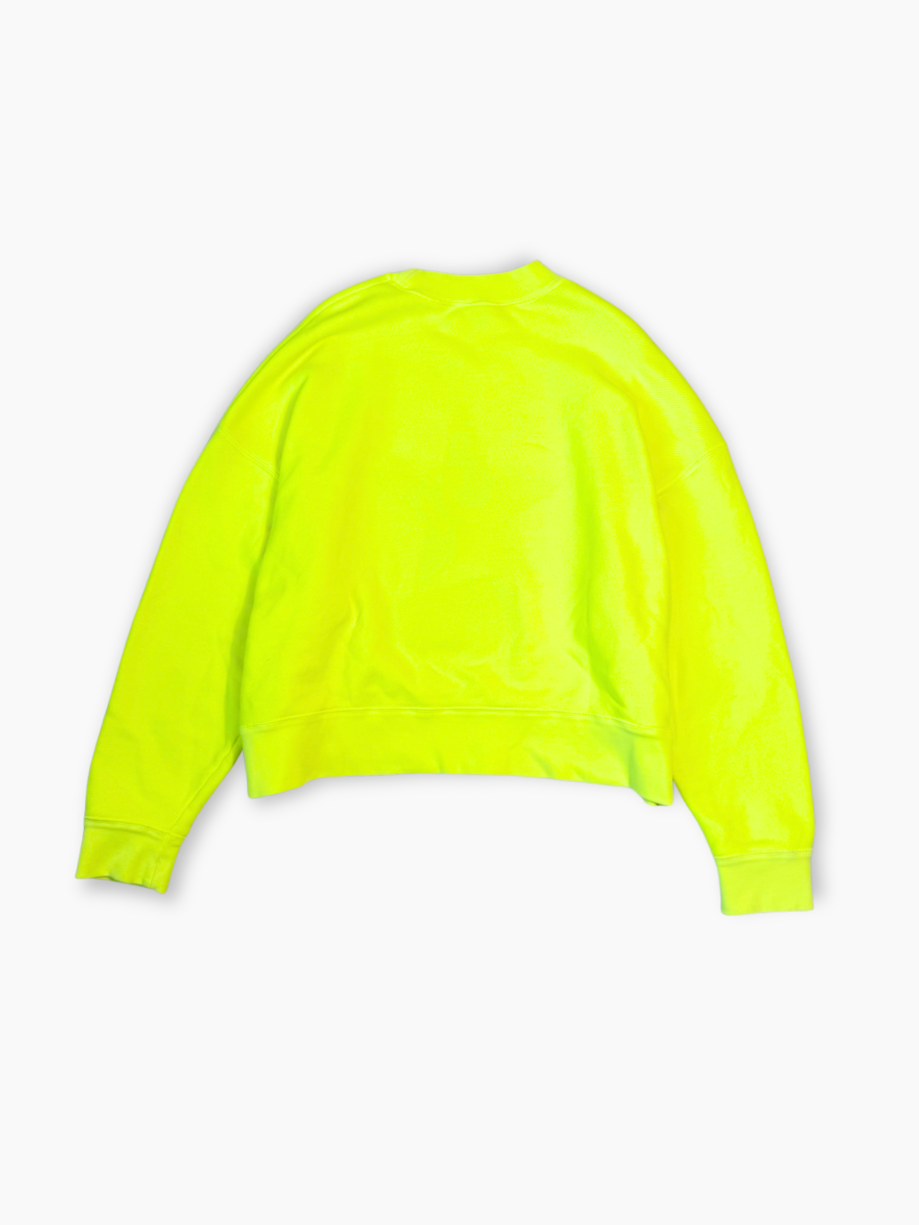 Felpa Palm Angels gialla fluo con stella nera centrale e patch Palm