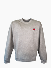 Felpa Ricamo Boke Flower Grigia - GRIGIO | Qlhype