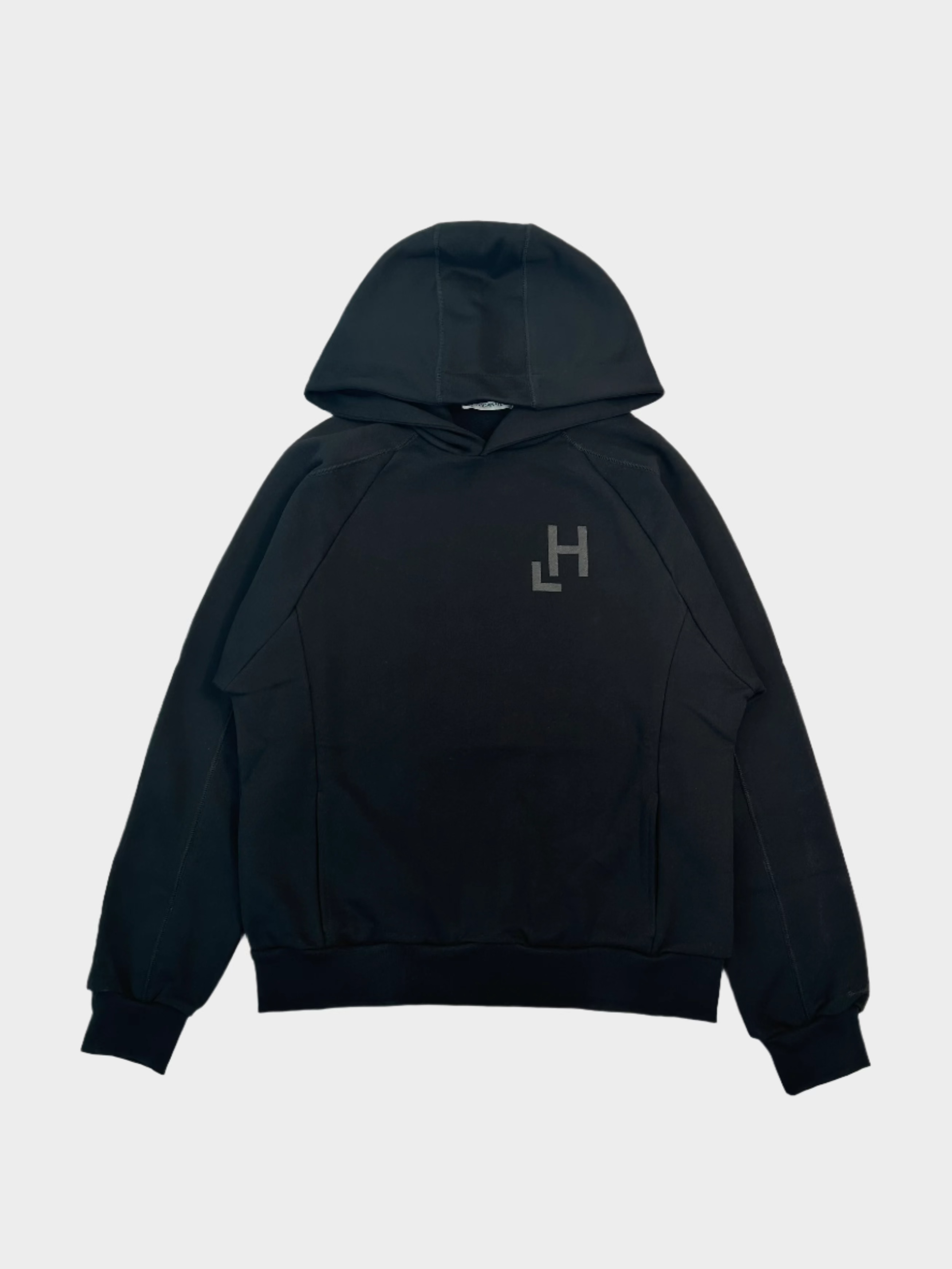 felpa Hinnominate, felpa nera con cappuccio, felpa cotone uomo, streetwear Hinnominate, felpa logo frontale
