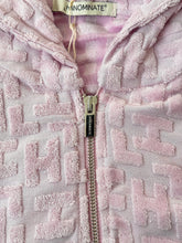 Pink Zip-Up Terry Hoodie -  | dBlank