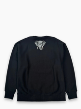 Felpa Girocollo Oversize Nera In Cotone -  | dBlank