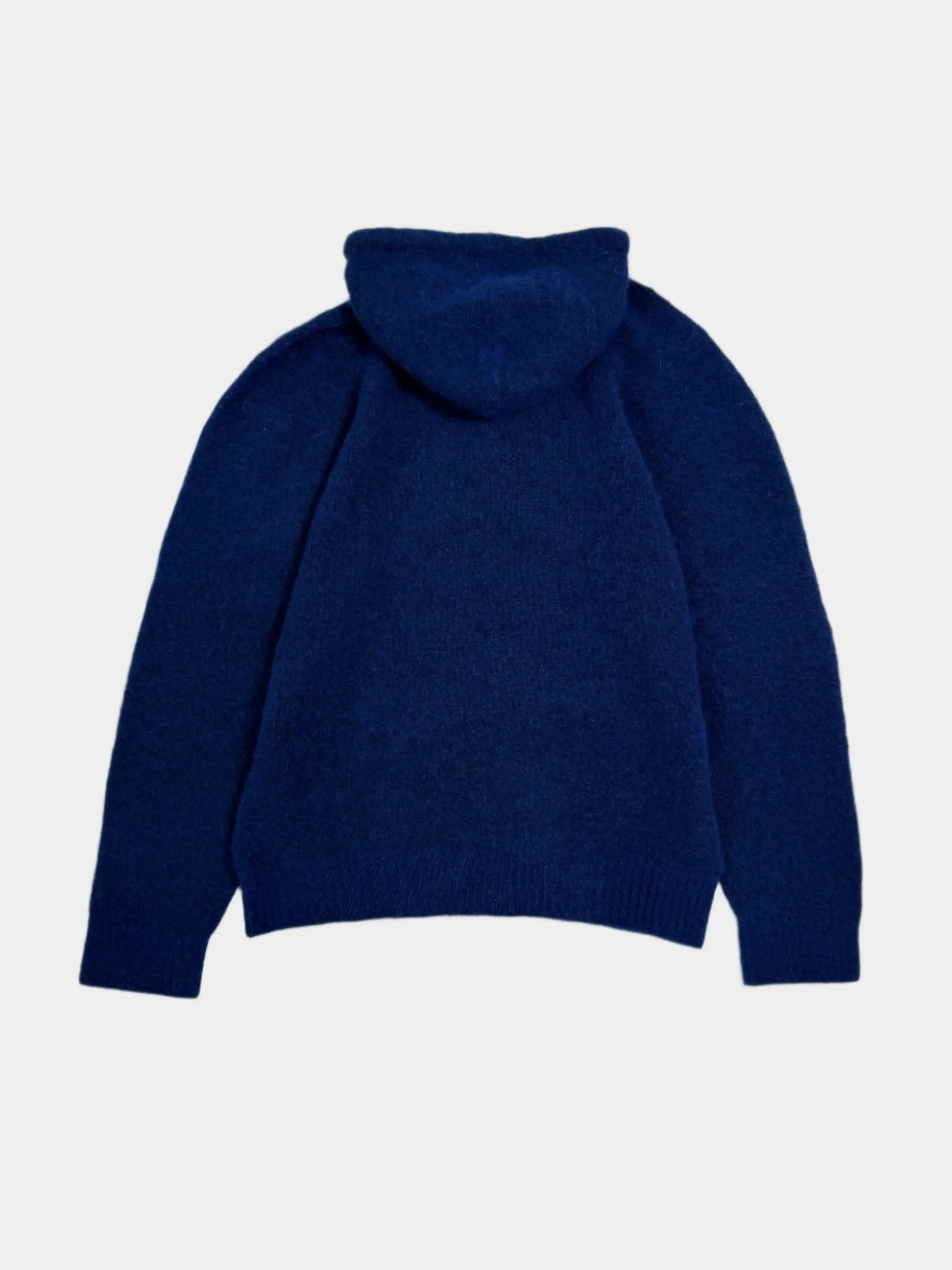 Felpa In Maglia Con Cappuccio