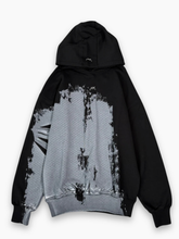 Felpa con Cappuccio Nera Brushstroke -  | dBlank