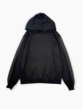 Black Modal Hoodie with Talking Band -  | dBlank