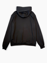 Black Modal Hoodie with Talking Band -  | dBlank