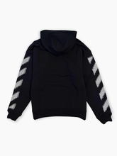 Felpa Nera Pixel Diag Skate Crewneck - Nero | dBlank