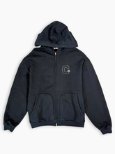 Felpa nera Zip Hoodie - Nero | dBlank