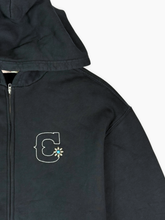 Felpa nera Zip Hoodie - Nero | dBlank