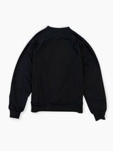 Black Raglan Modal Sweatshirt with Print -  | dBlank