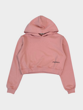 Crop Hoodie With Front Print -  | dBlank