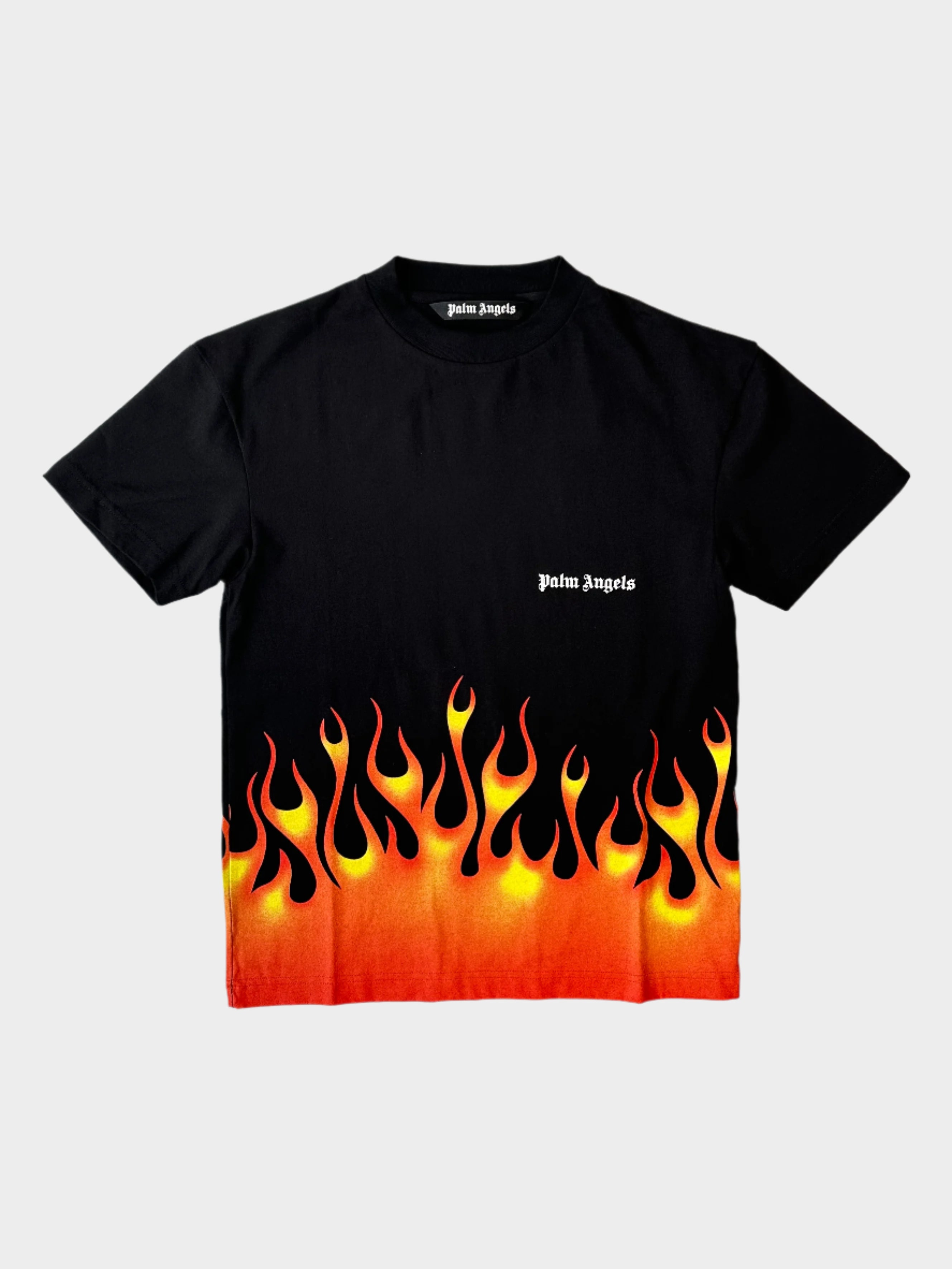 Firestarter T-Shirt in cotone con stampa logo e fiamme.