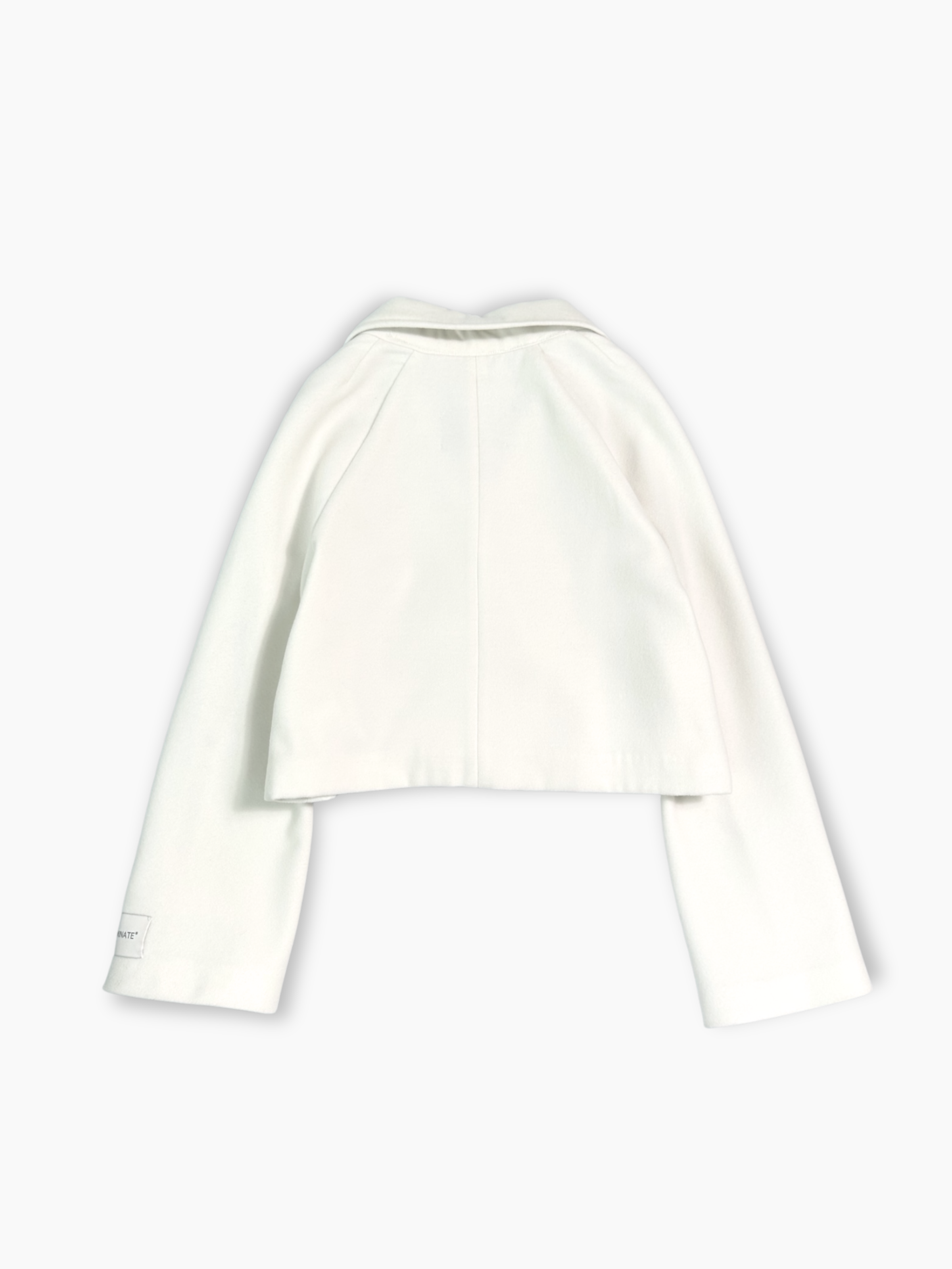 Giacca bianca corta doppiopetto da donna retro