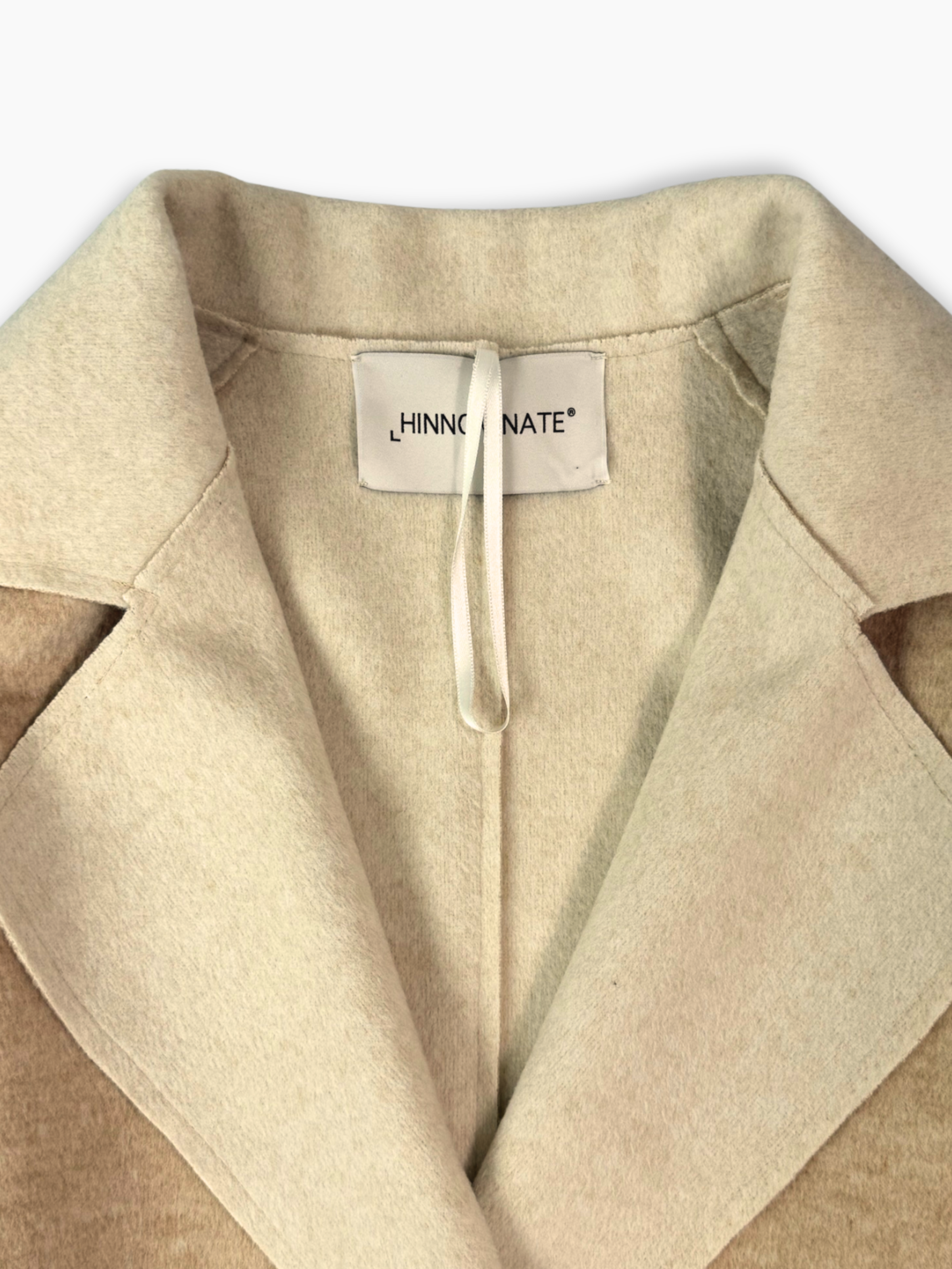 Beige Cropped Jacket in Soft Fabric