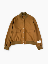 Brown Technical Fabric Jacket with Front Pockets -  | dBlank