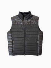 Gilet Nero Imbottito In Piuma Con Zip -  | dBlank