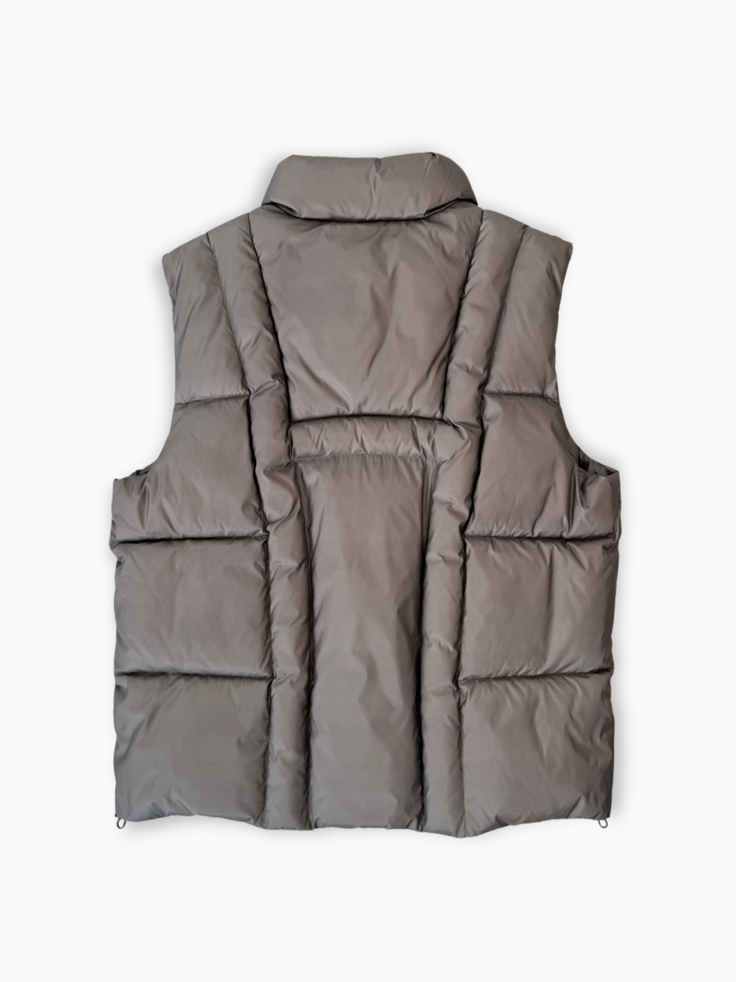 Gilet imbottito grigio Hinnominate in tessuto tecnico vista retro