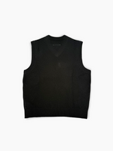 Gilet Nero In Maglia Con Logo -  | dBlank