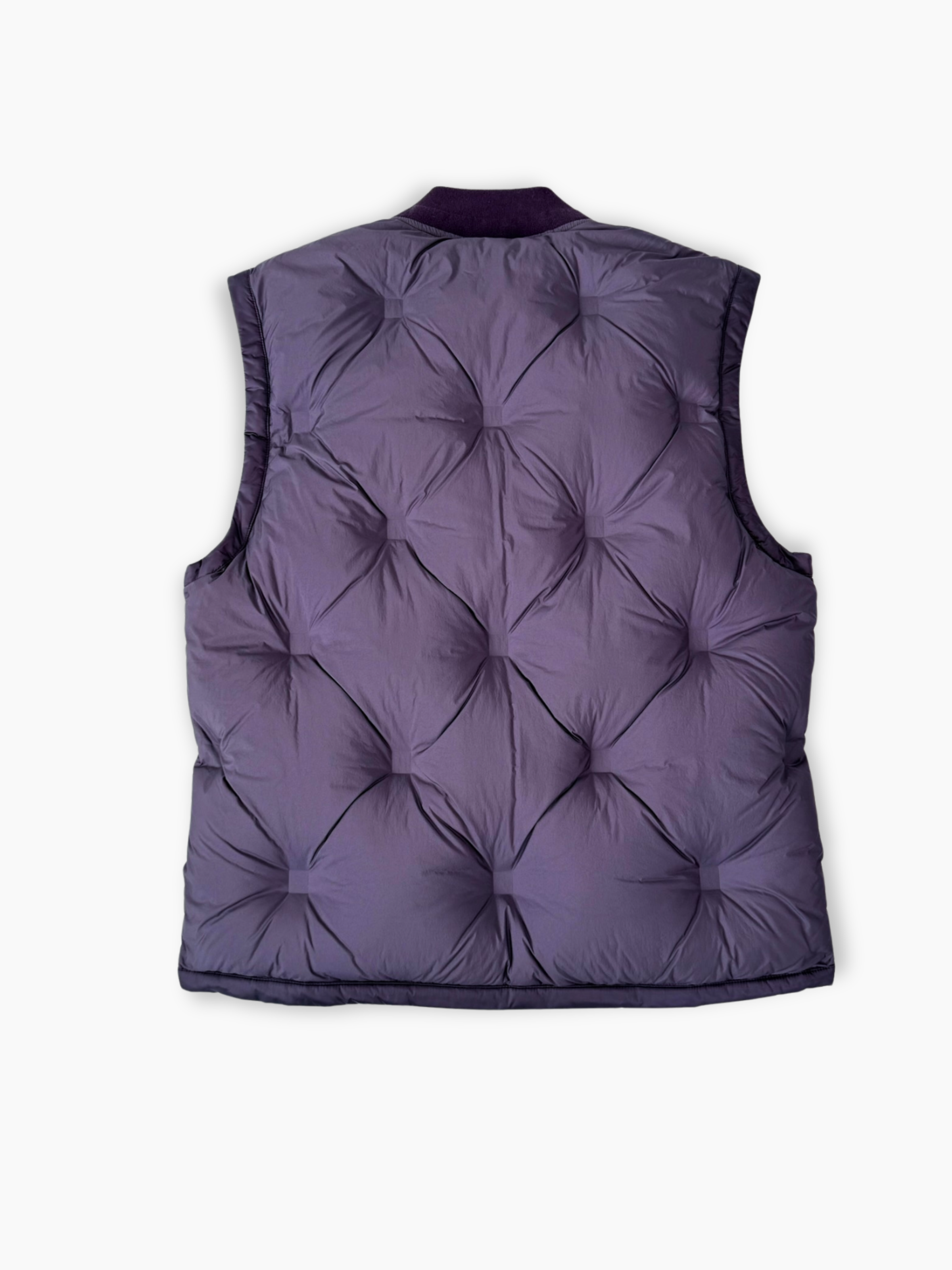 Retro del gilet viola trapuntato ADD