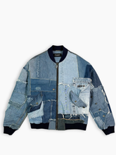 Giubbotto Denim Patchwork - Blu | dBlank